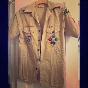 Boy Scouts Uniform Shirt with Badges